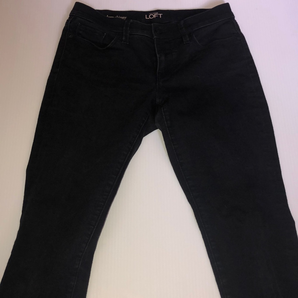 Loft 6P black jeans
